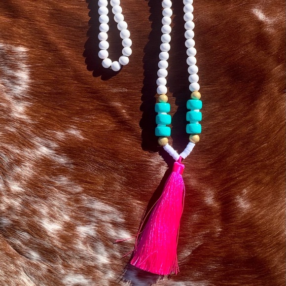 Handmade Tassel Necklace - Picture 2 of 6